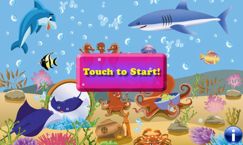 Android application Fishes Puzzles for Toddlers screenshort