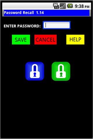 Password Recall Widget