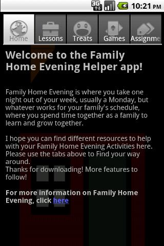Family Home Evening Helper