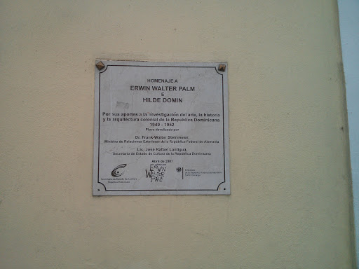 Placa Homenaje Erwin Walter