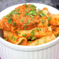 Ripe's Eggplant Romesco Rigatoni