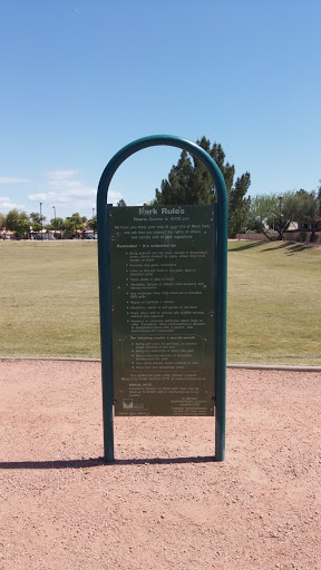 Mesa Park Rules South Entrance 