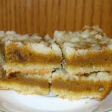 Pumpkin Shortbread Bars