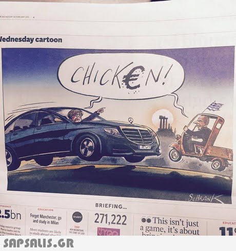 ednesday cartoon CHICKEN ScHRAN BRIEFING.. 271 222 This isn t just e, it s about 11 Forget Manchester, go and study in Man