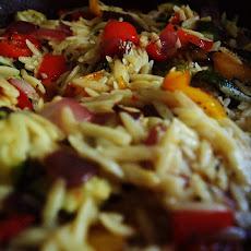 Orzo Salad with Giardiniera and Sun-dried Tomato Vinaigrette