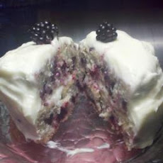 Blackberry Velvet Cake With Cream Cheese Icing