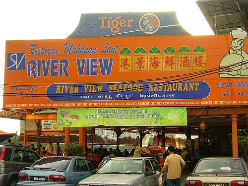 Seafood restaurant view river