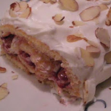 Almond Raspberry Cream Roll