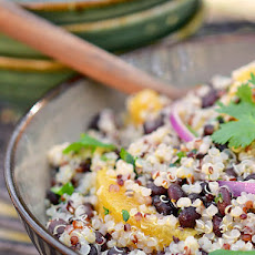 Quinoa and Black Bean Salad with Citrus-Coriander Dressing