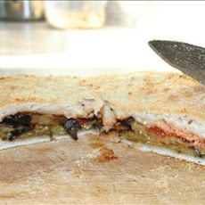 Stuffed Focaccia With Roasted Eggplant and Oregano