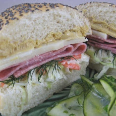 Salami, Havarti, and Cole Slaw  Sandwiches