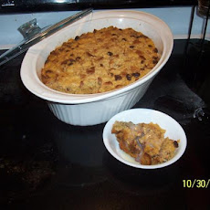Pumpkin Bread Pudding With Dutch Honey Syrup