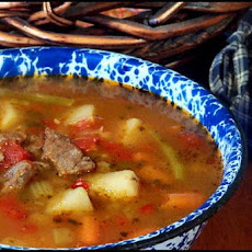 Beef Vegetable Garlic Soup