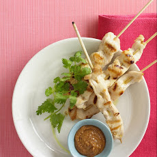 Chicken Satay with Peanut-Chutney Sauce