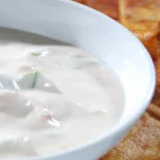Online Round 2 Recipe - Creamy Mexican Dip with Spiced Chips