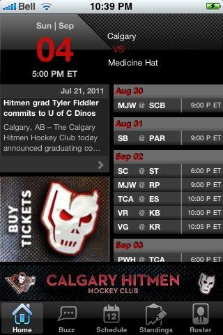 Calgary Hitmen Official App
