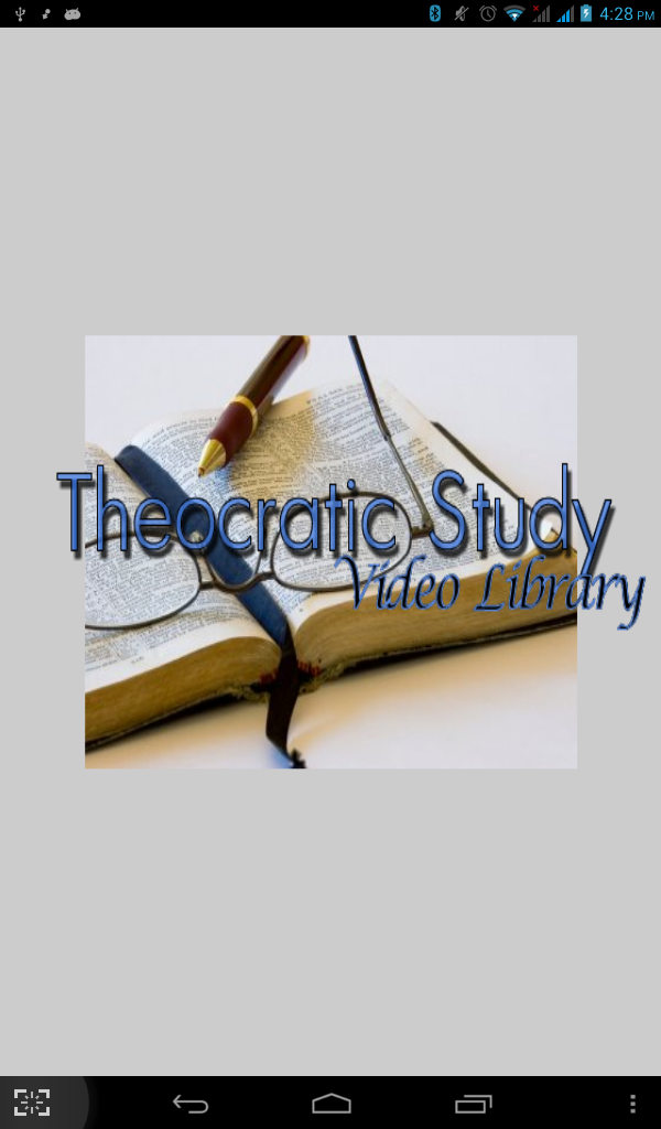Android application Theocratic Study Video Library screenshort