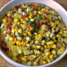 Dinner Tonight: Corn, Tomato, and Potato Curry