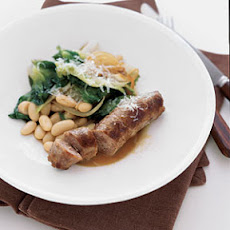 Sausage with Escarole and White Beans