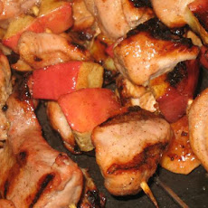 Glazed Apple Pork Kabobs