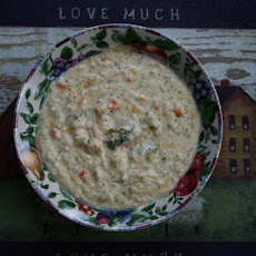 Cauliflower/Broccoli/Bell Pepper Crock Pot Soup