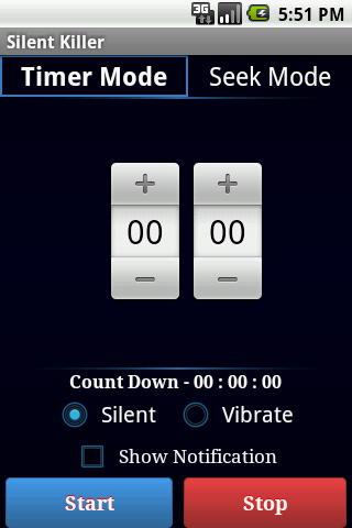 SilentKiller Silent Mode Timer