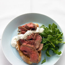 Open-Face Roast Beef Sandwich