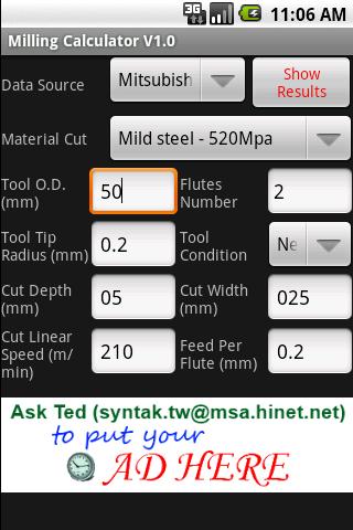 Milling Calculator