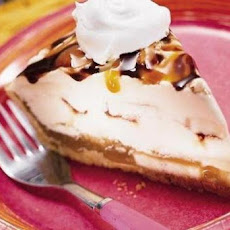 Peanut Brittle and Caramel Crunch Ice Cream Pie