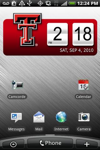 Texas Tech Red Raiders Clock