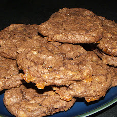 Chocolate Coffee Toffee Cookies