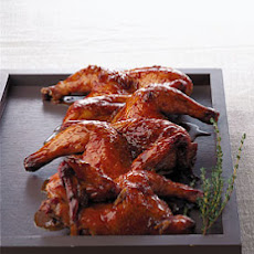 Cornish Hens with Sweet Vermouth Garlic Glaze