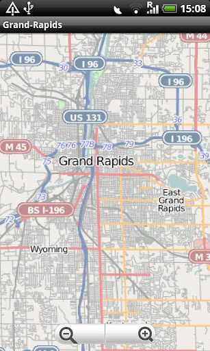 Grand Rapids Muskegon Map