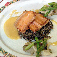 Pan Roasted Arctic Char with Orange and Rosemary Beurre Blanc