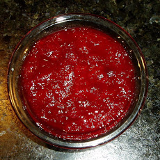 Cranberry Sauce with Apples and Japanese Pickled Ginger