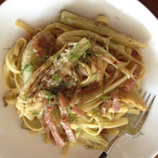 Braised fennel pasta (and a hug)