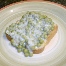 Creamed Peas On Toast