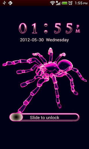 GO Locker Neon Pink Spider