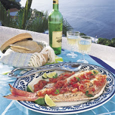 Grilled Whole Fish with Roasted Tomato-Chile Sauce