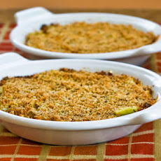 Baked Artichoke Hearts Au Gratin with Green Onion, Parmesan, and Romano
