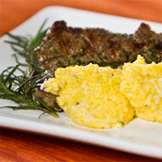 Grilled Marinated Skirt Steak With Fabio's Grandma's Polenta