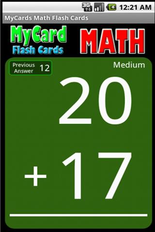 【免費教育App】MyCard Flash Cards Math-APP點子