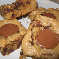 Chocolate Stuffed Peanut Butter Brownies