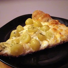 Green Grape and Gorgonzola Pizza