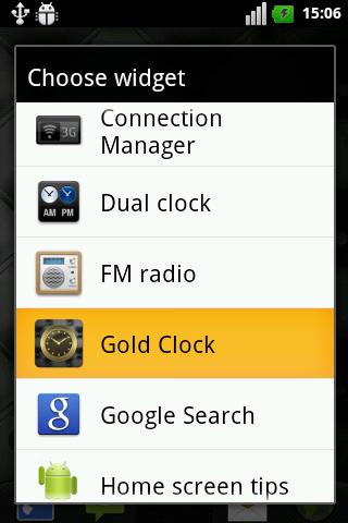 【免費個人化App】Gold Clock Widget-APP點子