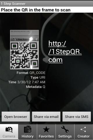 QR Code Scanner 1Step