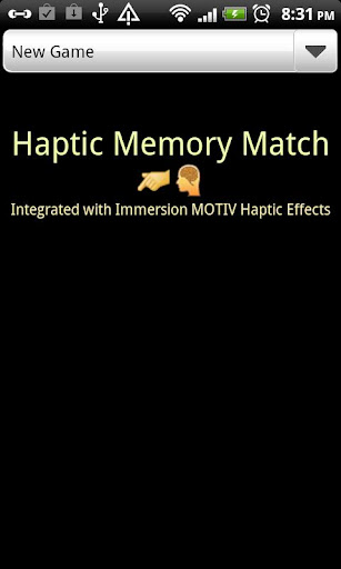 Haptic Memory Match
