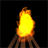 3D bonfire livewallpaper mobile app icon