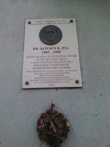 Dr. Kovacs K. Pal Plate