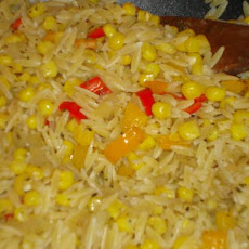Corn and Pepper Orzo